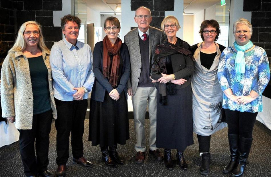 Molteno staff (from left) Carol Henderson, Janine Hunter, daughter Nina Molteno, Emeritus Prof...