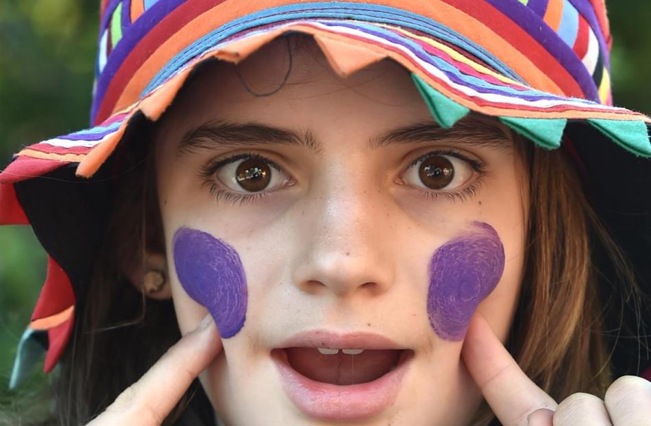 Christchurch visitor Jaimee Cartwright (13) attends the races.