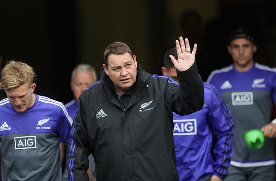 Steve Hansen will steer the All Blacks through to the 2019 Rugby World Cup in Japan. Photo Getty
