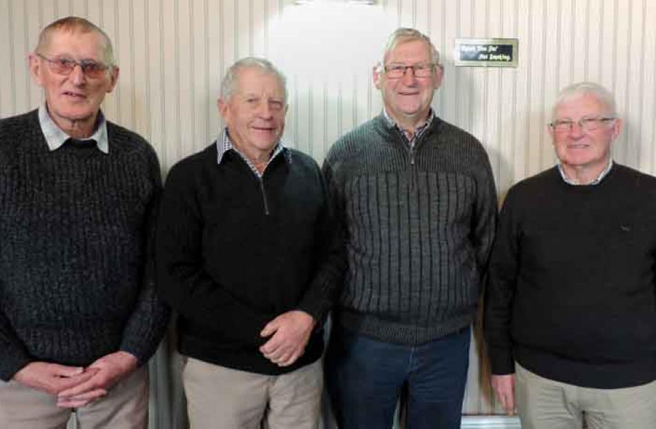 Dave Inkersell, Barrie Rae, Ian Isbister, and Ian Milmine, all of Oamaru.