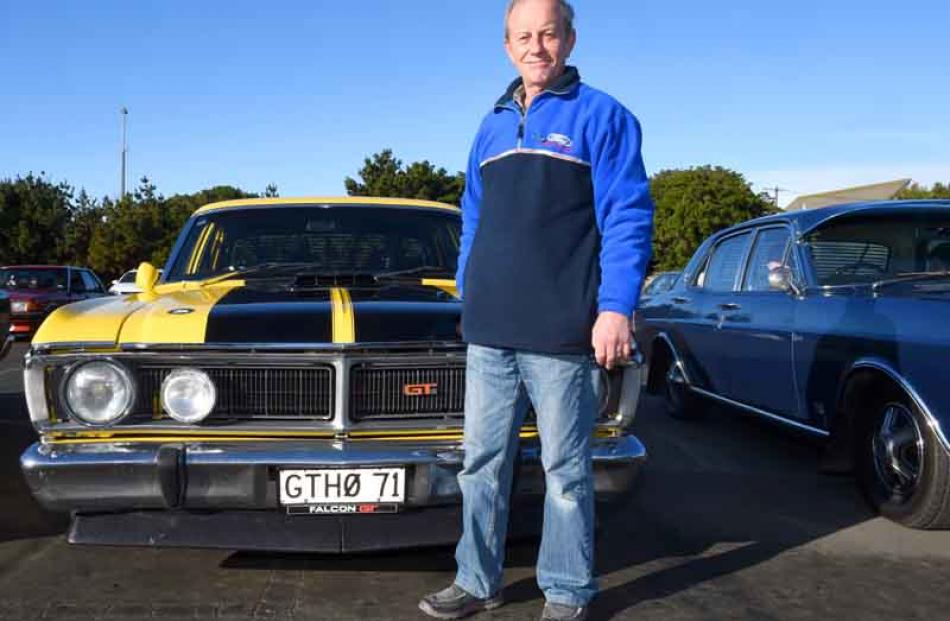 Wayne Parker,  of Waverley, with his replica 1971 GTHO Ford Falcon, a car he has owned for 14 years.