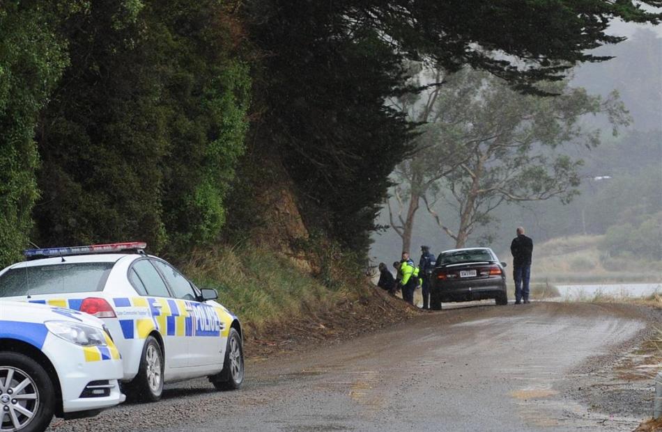 A man is arrested after an incident involving a shotgun on Otago Peninsula on Saturday. Photo by...