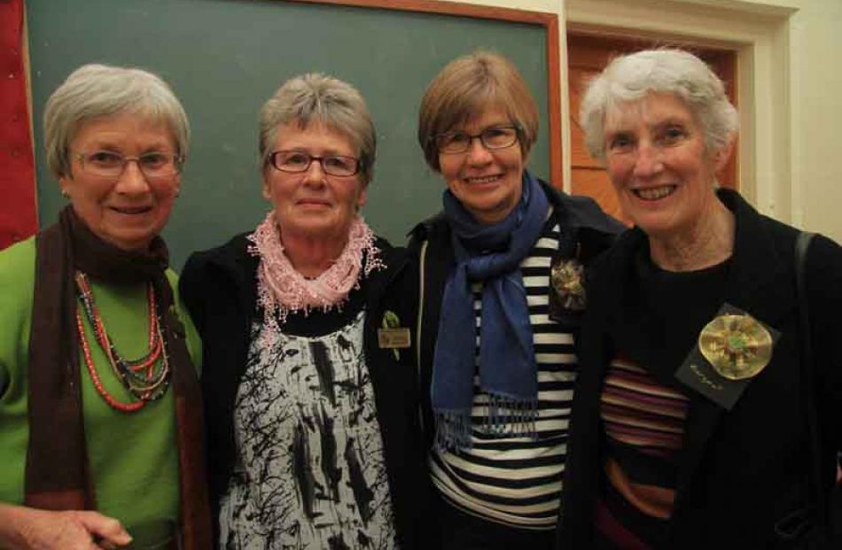 Heather Harvey, left, Helen Wallace, Pauline Notman and Margaret Campbell, all of Oamaru.
