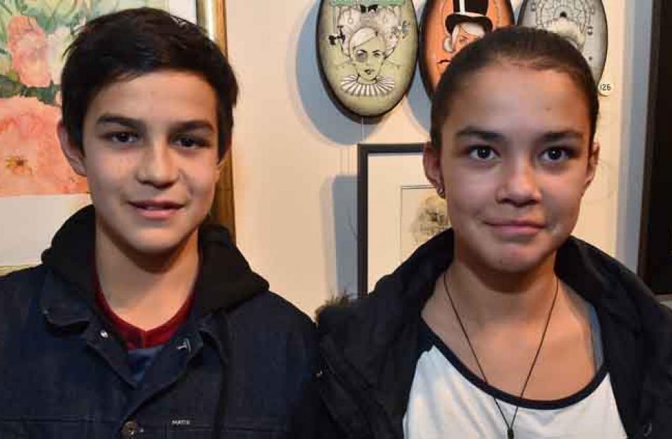 Reece (13) and Verity (11) (siblings) Healy, of Dunedin.