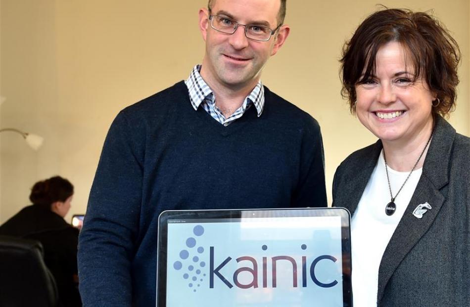 Kainic Medical Communications managing director Blair Hesp and Otago Chamber of Commerce...