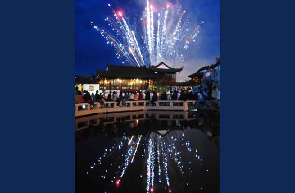 Fireworks welcome the Year of the Ox. Photo by Craig Baxter.