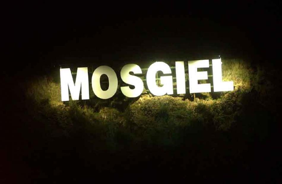 Mosgiel's answer to the Hollywood sign. Photo by Craig Baxter.