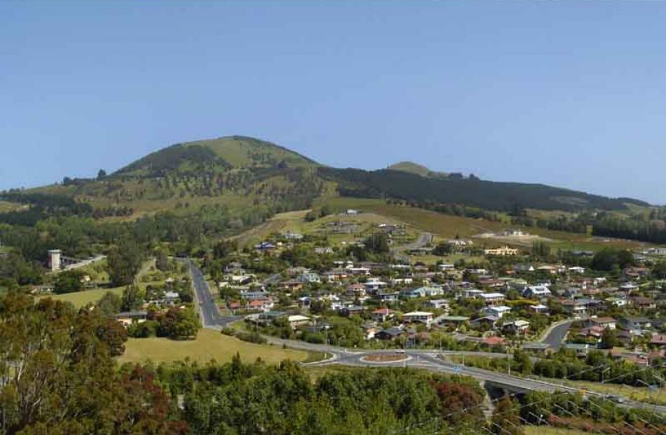 Sub-divisions on Saddle Hill, given its name in English by Captain Cook. Photo by Gregor Richardson.