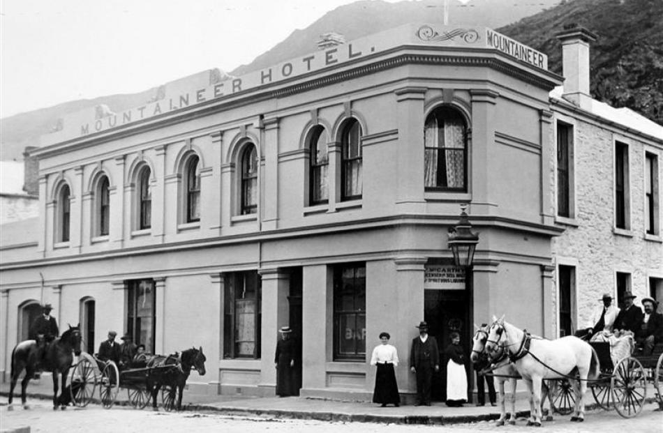 The Mountaineer Hotel in Queenstown, which Rebecca Bond ran from 1885 until 1893. The photo shows...