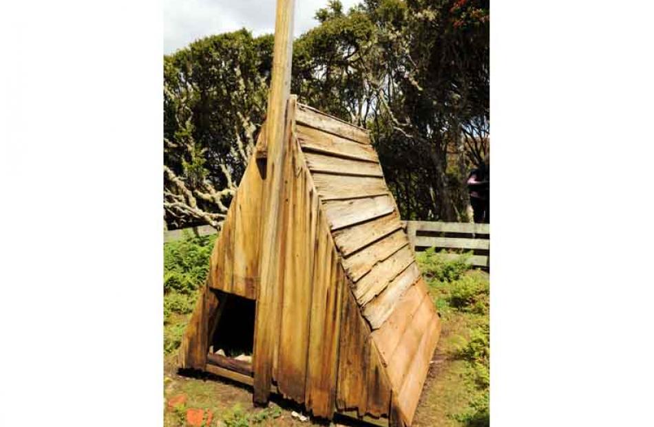 Stella hut on Enderby Island, perhaps one of the oldest structure maintained by Doc, it erected...