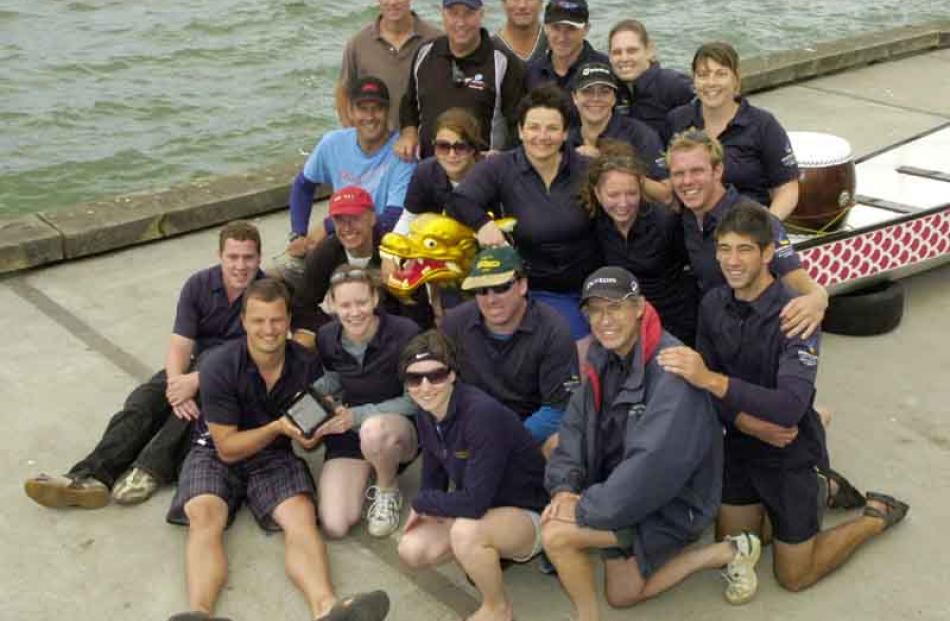 The winning Dunedin City Council team.
