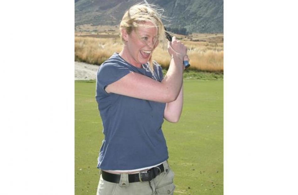 Tracey Roxburgh is thrilled with her shot.