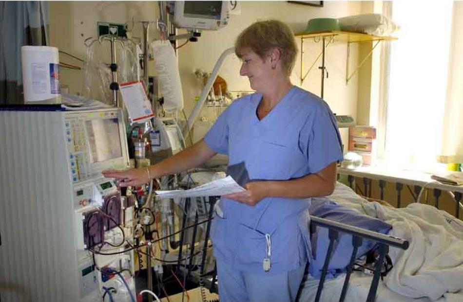 12.35pm: Intensive care charge nurse Barbara Murray works at Dunedin Public Hospital. Photo by...