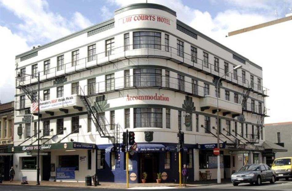 Law Courts Hotel, designed by McDowell Smith in the late 1930s, Lower Stuart St.
