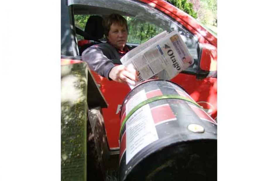 Lawrence rural mail contractor Jane Hogg delivers the Otago Daily Times and other important mail...
