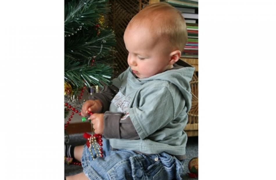 Who needs expensive Christmas presents when you have a tree full of decorations says Oakley Davey...