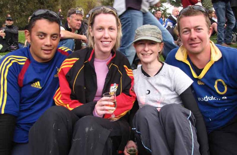 From left, Raymond Tehuna, Shannon Hall, Steph Turner and Hayden Brown, all of Dunedin.