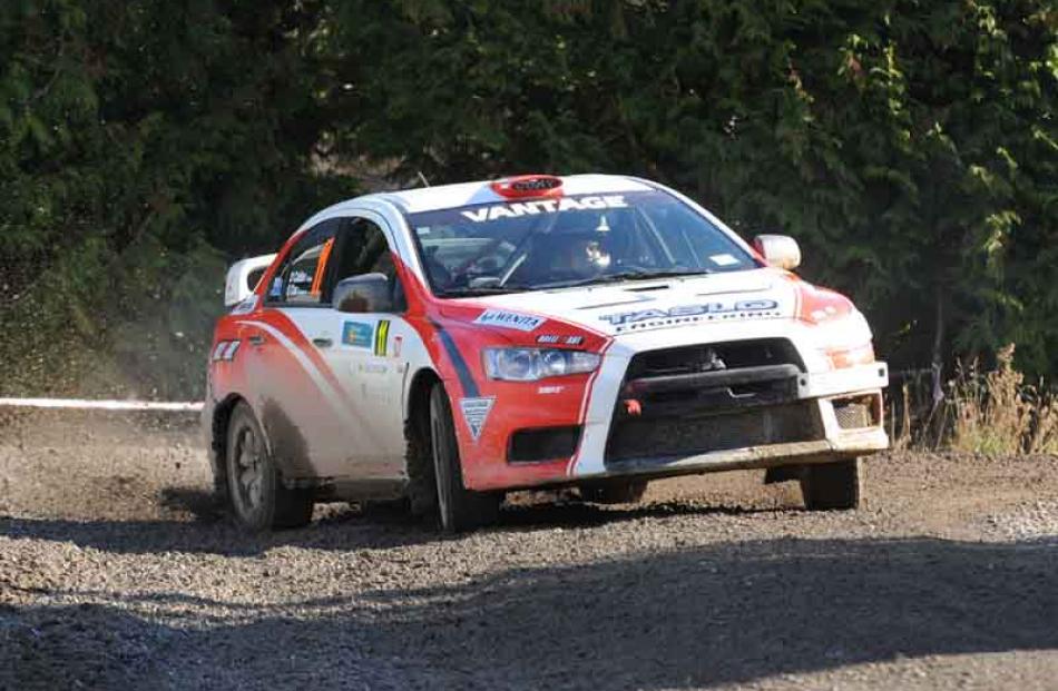 11: Sloan Cox in his Mitsubishi Lancer Evo X