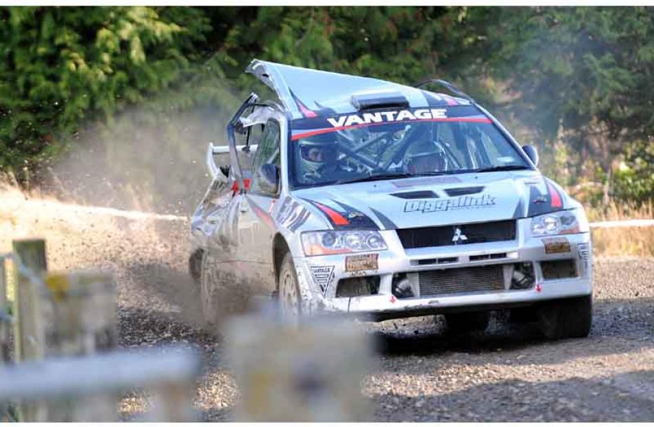 Despite crashing on the last stage and causing major damage to the rear of his Mitsubishi Lancer...