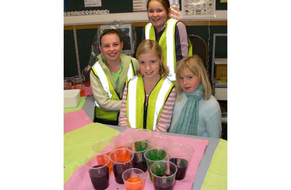 Clockwise from left, Hannah Allen (12), Sophie Lake (11), Samantha Trewavas (7) and Danielle...
