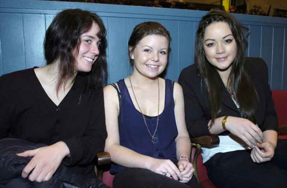 Jess Basquin, Hannah Moodie and Danica Corbett, all of Dunedin.