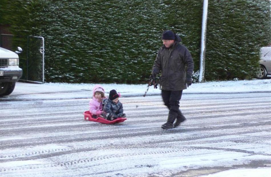 Fun in the snow at Brighton. Photo by Sandra Craik