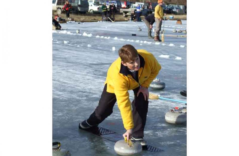 Cambrian curler Sue Ingram eyes up the options.