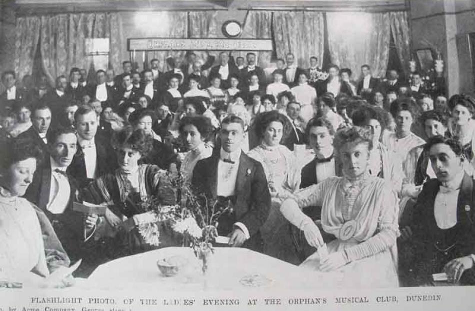 Ladies' evening at the Orphans' Musical Club, Dunedin.