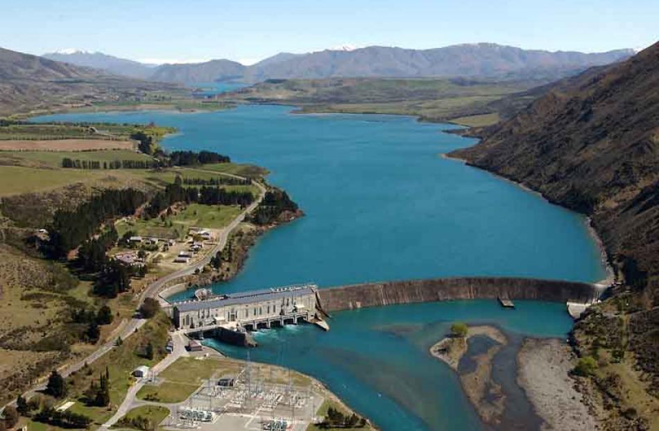 Aerial view of the dam, lake and village. Photo by Stephen Jaquiery.