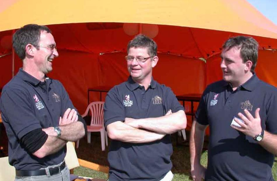 Murray Sangster (Christchurch), Darryl Whitburn (Oamaru) and Craig Campbell (Wellington).