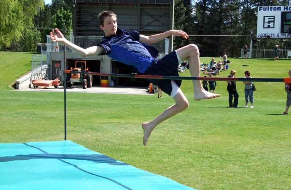 Liam Aston (13), of Wakatipu High School. PHOTO LYNDA VAN KEMPEN