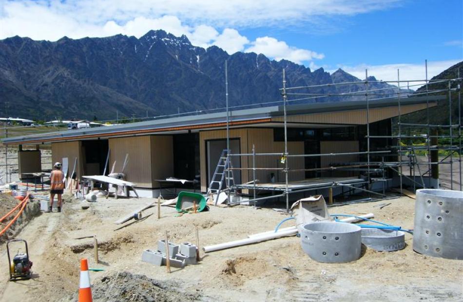 The early childhood centre is nearing completion and will become the Remarkables Primary School...