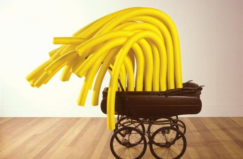 A staff favourite - 'Yellow Tentacle Pram' (1980) by Don Driver.
