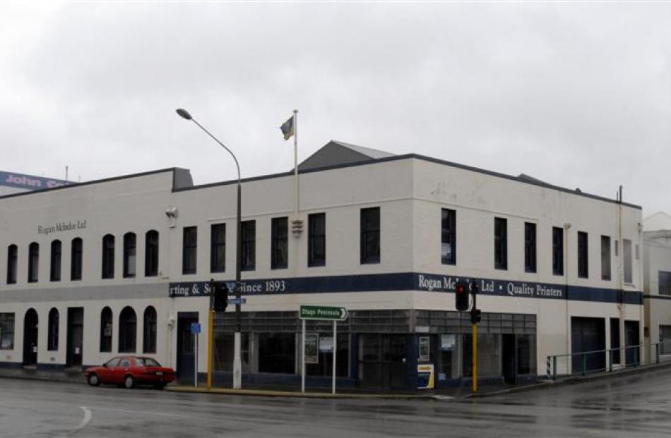 The former Rogan McIndoe building, which is undergoing restoration and transformation.