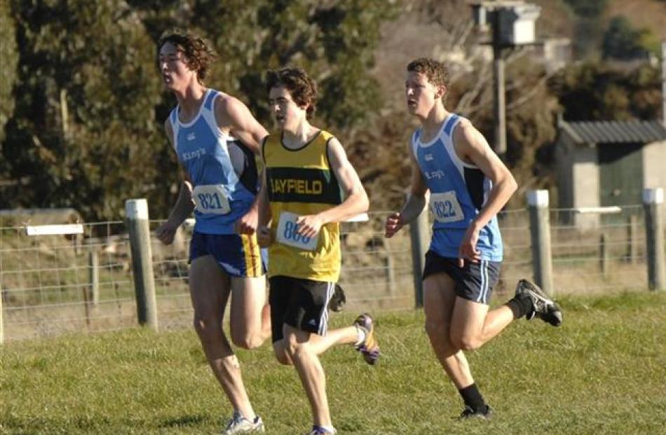 Number 821 Robert Brown (Kings High School), 800 Henry Benson-Pope (Bayfield) and 822 Ben...