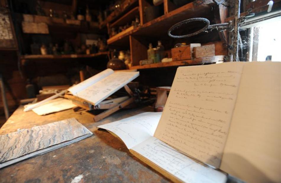 Alfred Bell's writings can still be found in the laboratory on Shag Valley Station known as the...