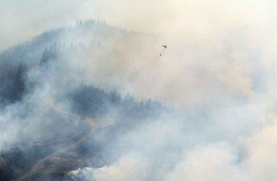 The size of it: note the helicopter in the distance. Photo by Gerard O'Brien.