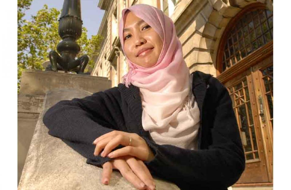 Post-graduate Nurul Abdul finds the majority on campus understand her religious beliefs. Photo by...