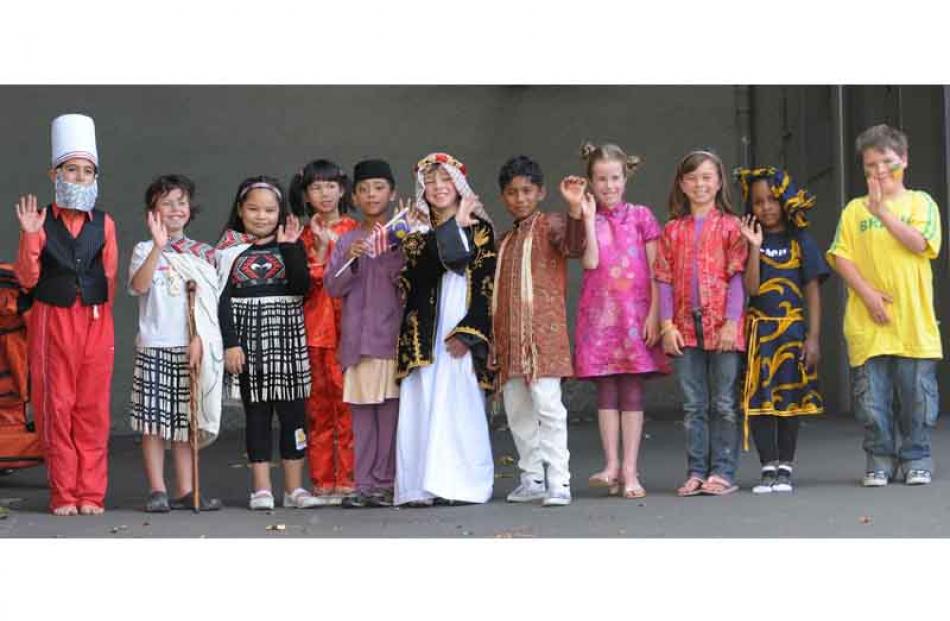 Cultural day are George Street Normal School (Dunedin): Ariyan Zarei (10), Tainui Little (8), Jah...