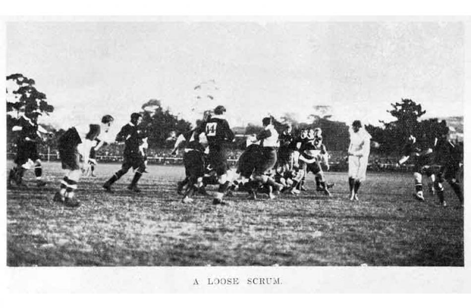 1908: First test at Carisbrook, New Zealand v British Isles.