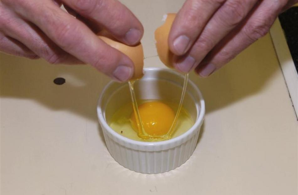 1. A good idea is to crack the egg into a saucer or small bowl first to make sure the yolk is not...