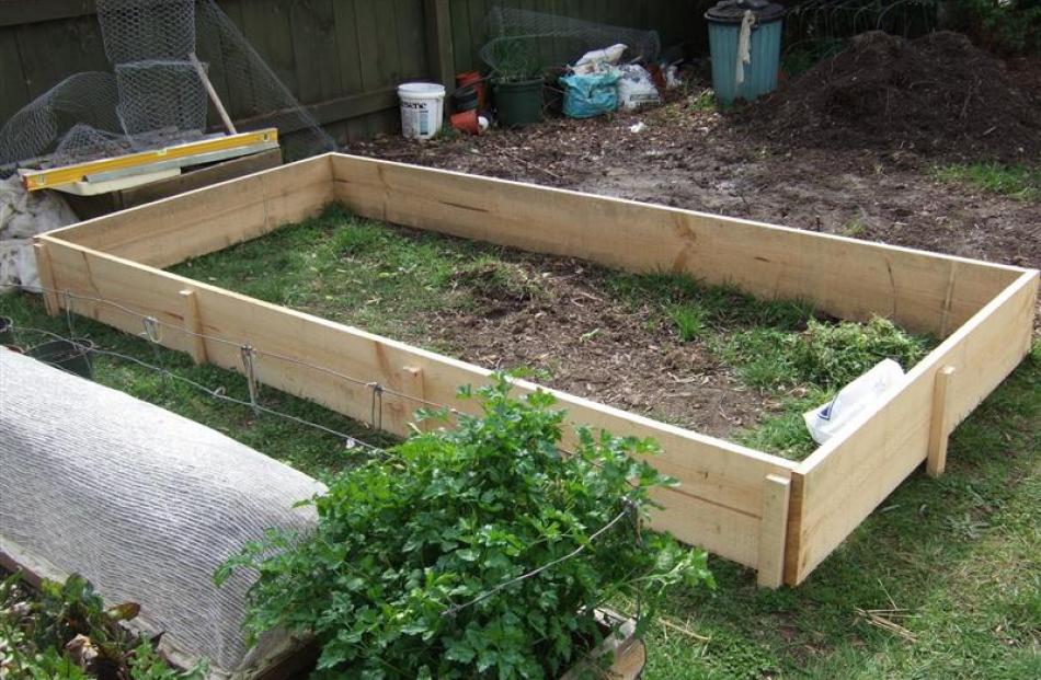 1: Choose a sunny spot. Form a rectangle with your wood, and screw the planks together to make a...