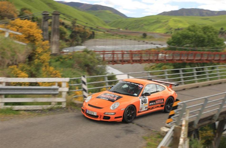 2013 Targa New Zealand winners Martin Dippie and Jona Grant, of Dunedin, will not have so far to...