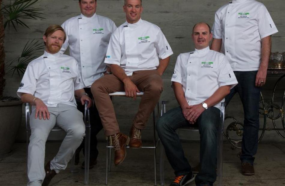 2014 Beef and Lamb New Zealand ambassadors (from left) Mikey Newlands, Scott Kennedy, Darren...