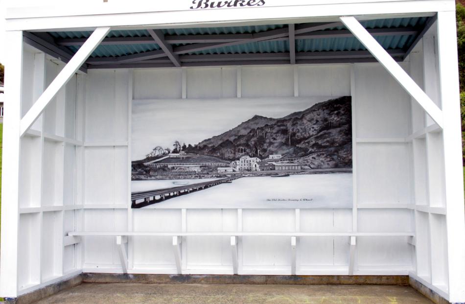 A new mural at the Burkes bus stop replaces an artwork by 
...