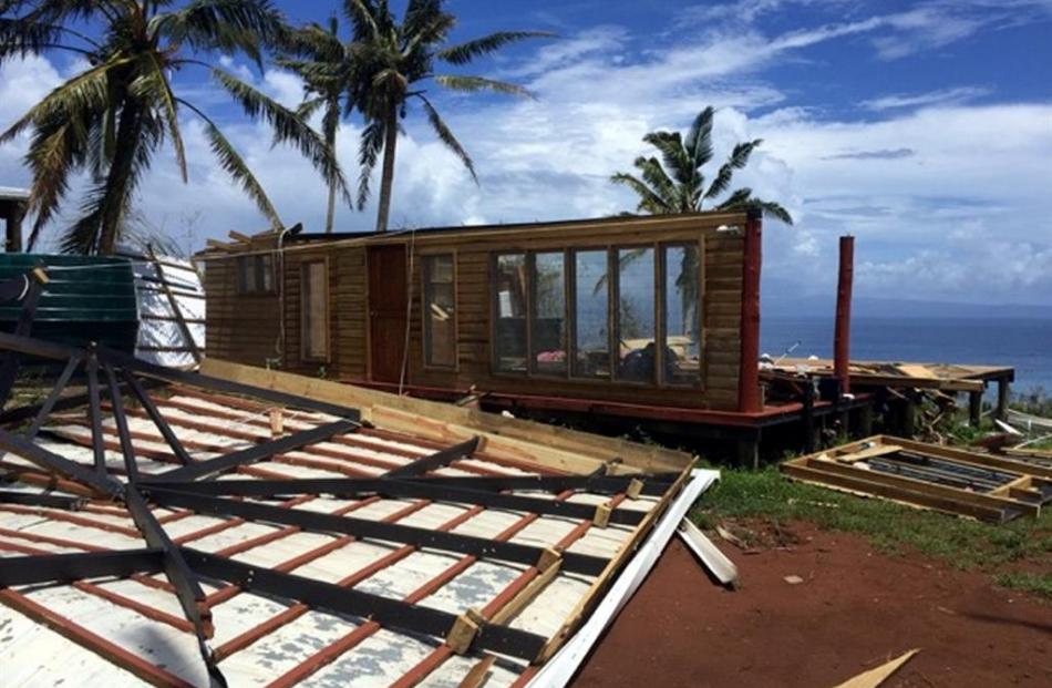 Damage caused by Cyclone Winston in Namena Lala island and inland Fiji on Monday. Photos by...