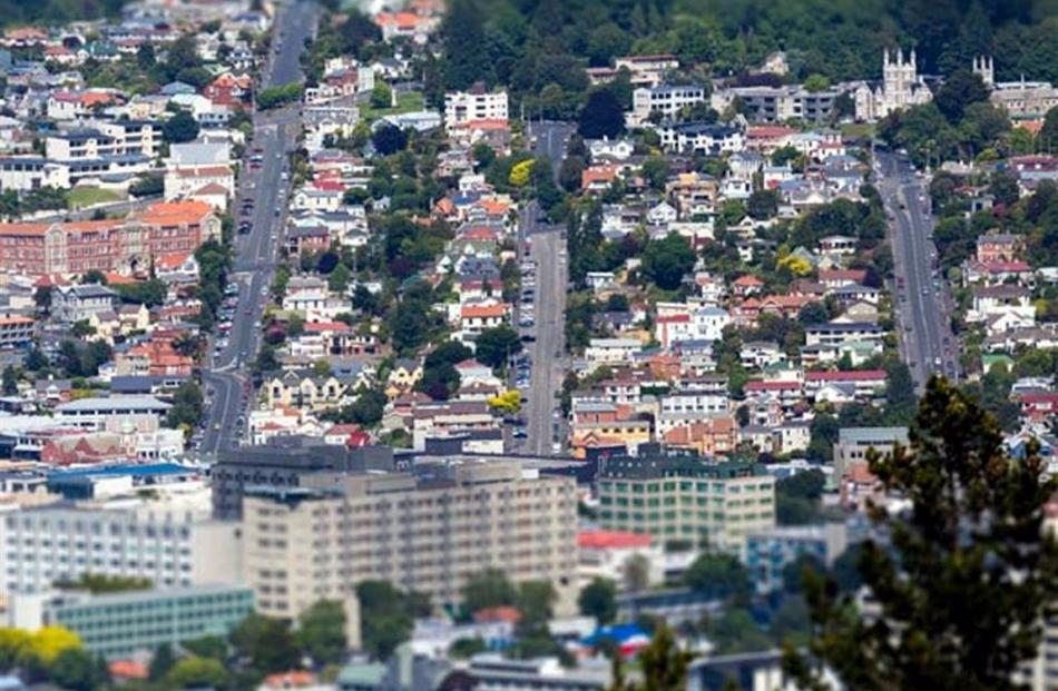 Intensification — sometimes good and sometimes bad — creeps up City Rise from beyond Dunedin...