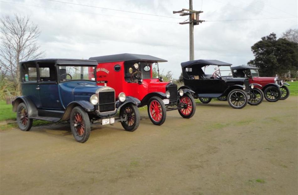 Model T Fords  at the Outram historical park. Photos by Donna Millar.