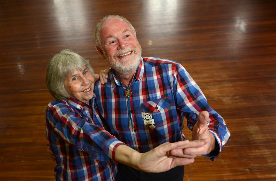 Stuart and Yvonne Reid enjoy the community aspect of square dancing. Photo by Peter McIntosh