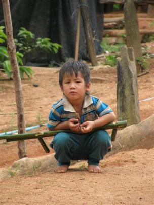 A child from the Akha tribe. Photos by David Black.